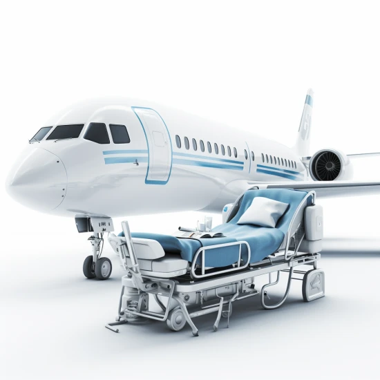 Встреча или отправка лежачего пациента в аэропорту Тюмени